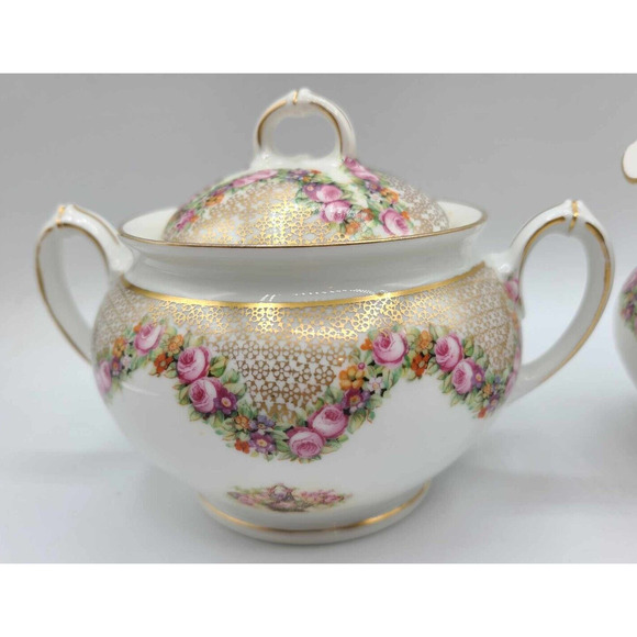 Vintage MZ Austria Sugar and Creamer - Picture 4 of 15